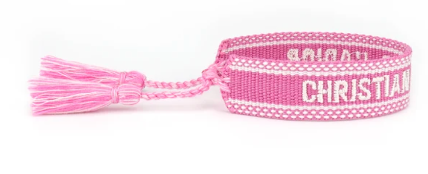 Christian Dior Inspired Handwoven Friendship Bracelet