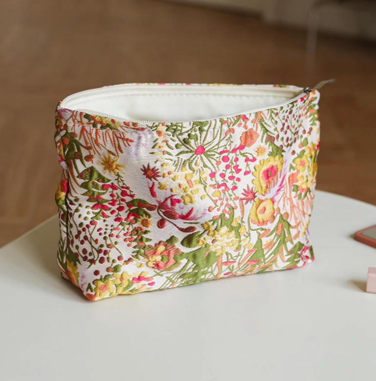 DJDF Embroidered Makeup Bag