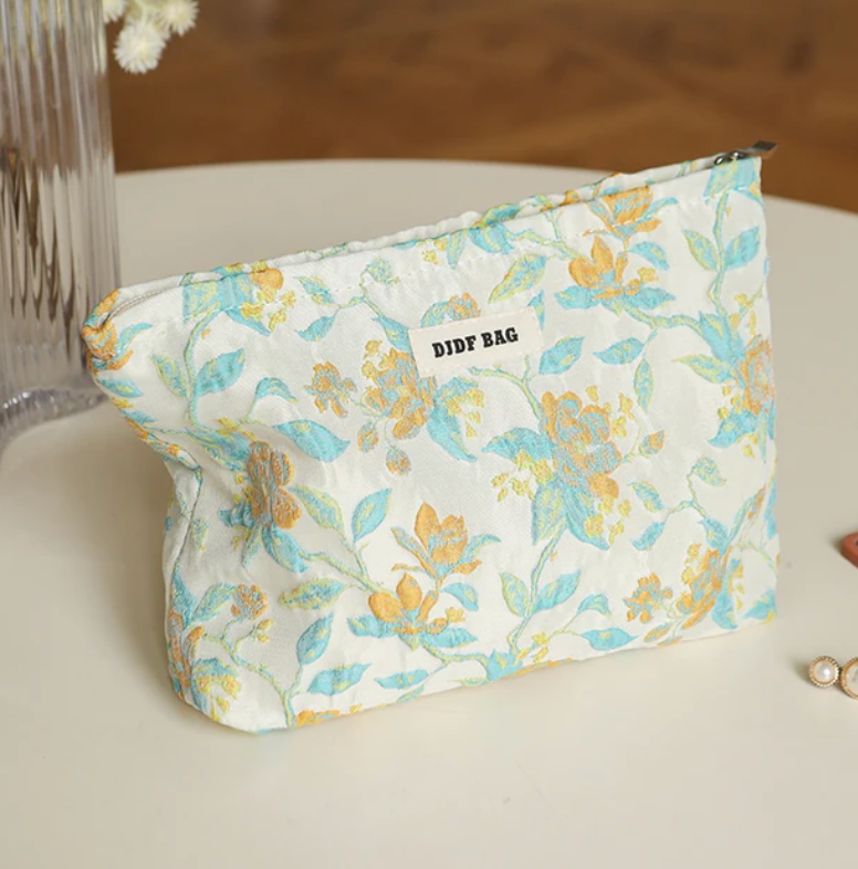 DJDF Embroidered Makeup Bag