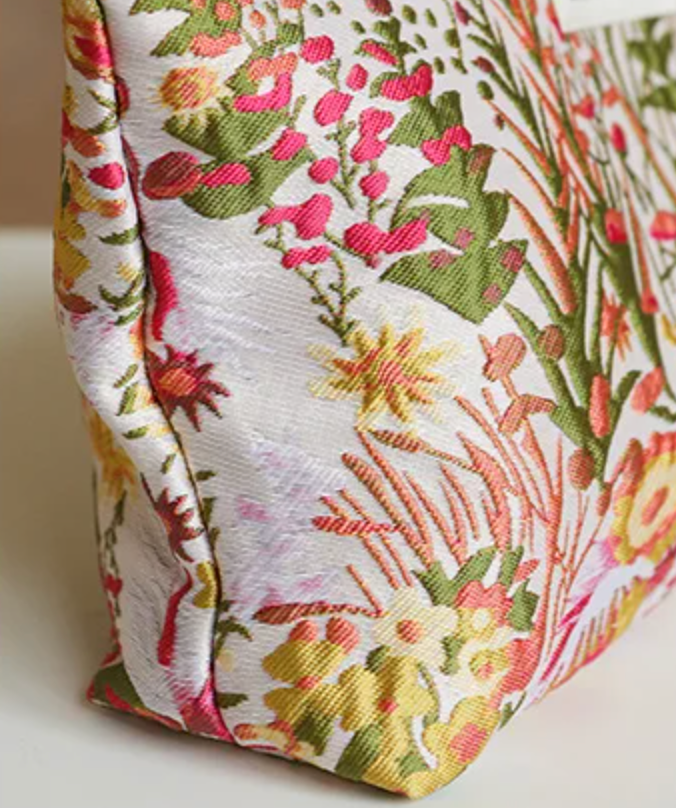 DJDF Embroidered Makeup Bag