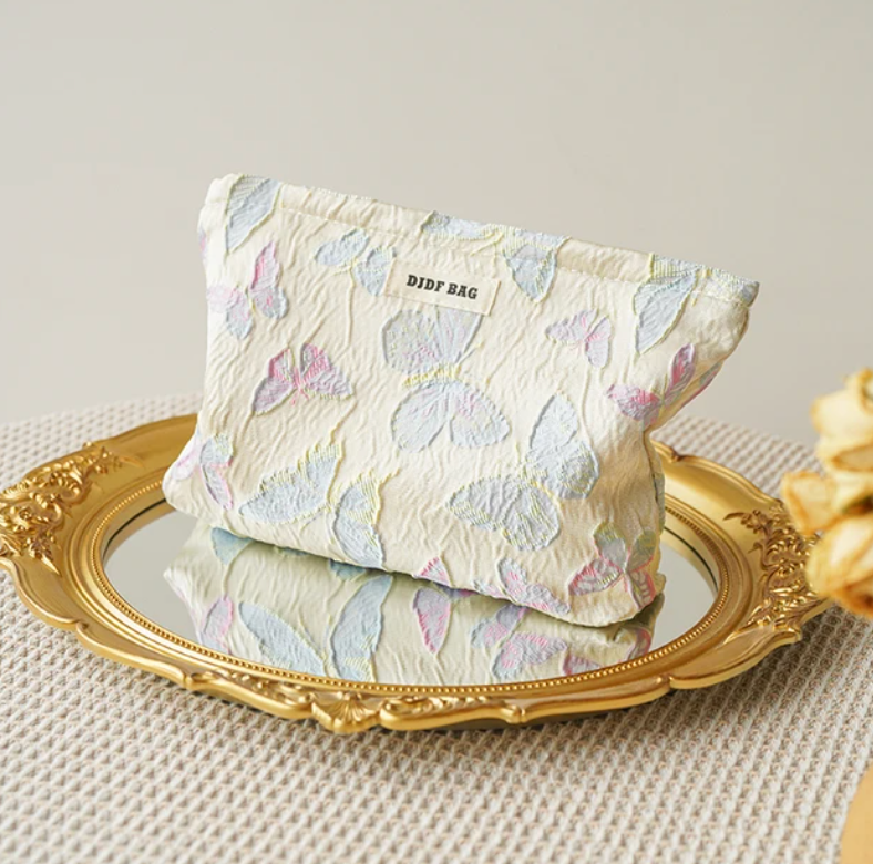 DJDF Embroidered Makeup Bag