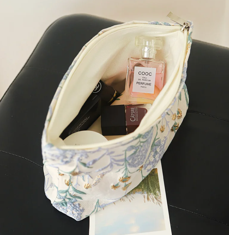 DJDF Embroidered Makeup Bag
