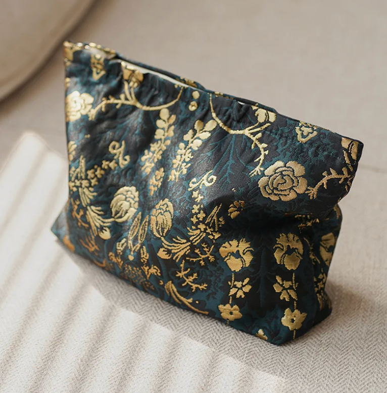 DJDF Embroidered Makeup Bag