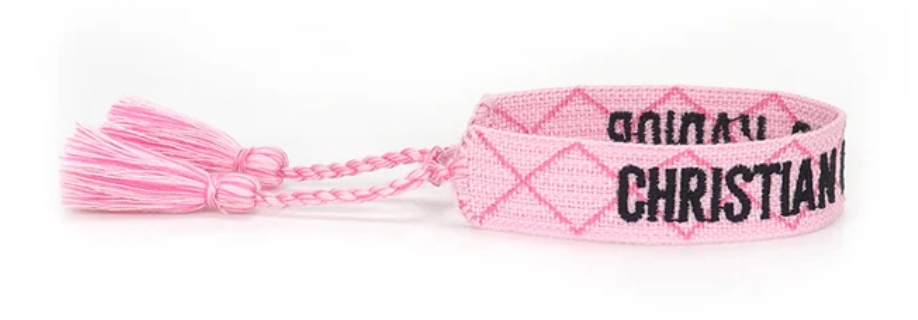 Christian Dior Inspired Handwoven Friendship Bracelet