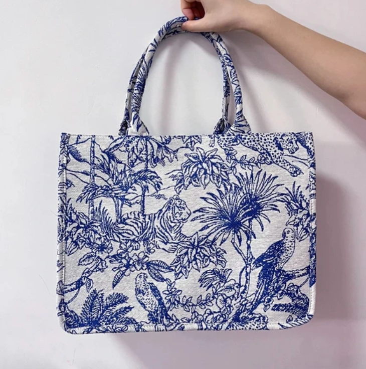Dior Inspired Jungle Tote Bag