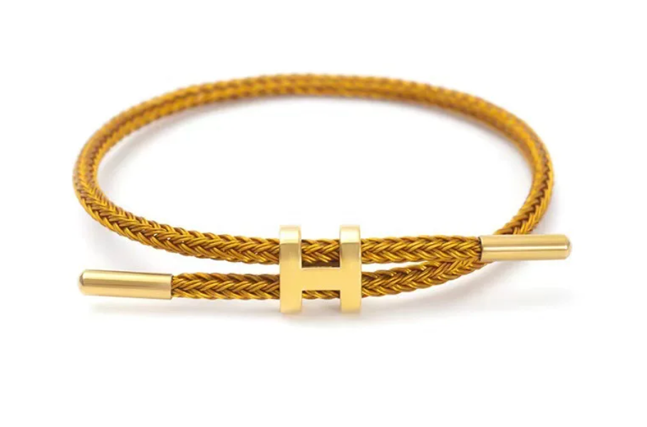 Hermès Inspired Waterproof Adjustable Rope Bracelet