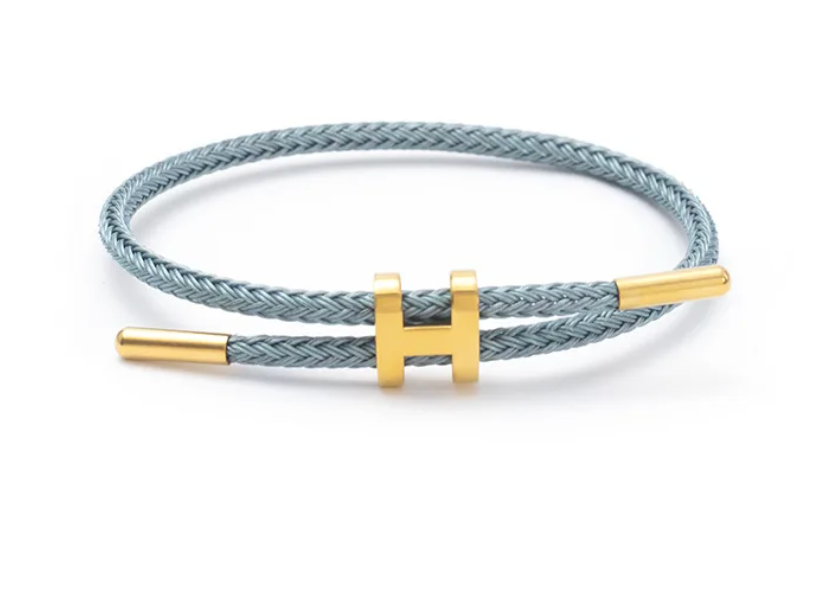 Hermès Inspired Waterproof Adjustable Rope Bracelet