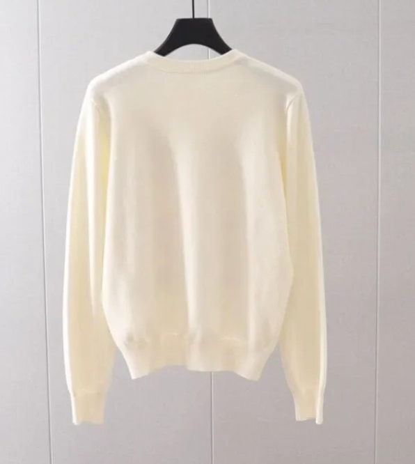 DIOR Inspired Embroidered Pullover Sweater