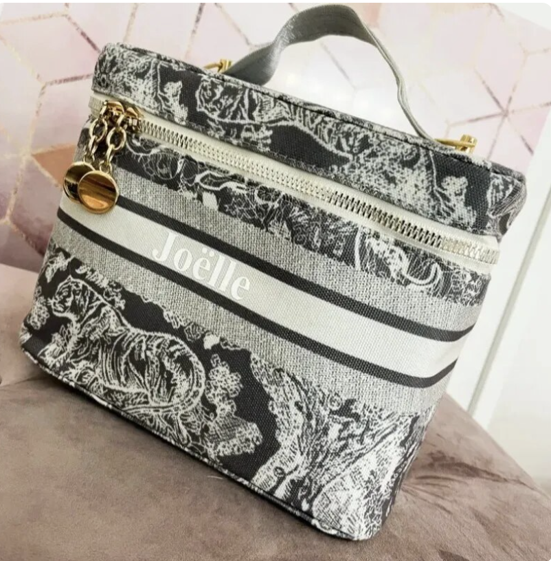 DIOR Inspired Vanity Makeup Bag Pouch