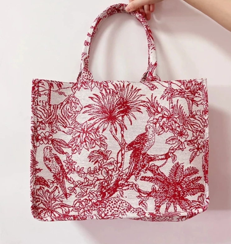 Dior Inspired Jungle Tote Bag